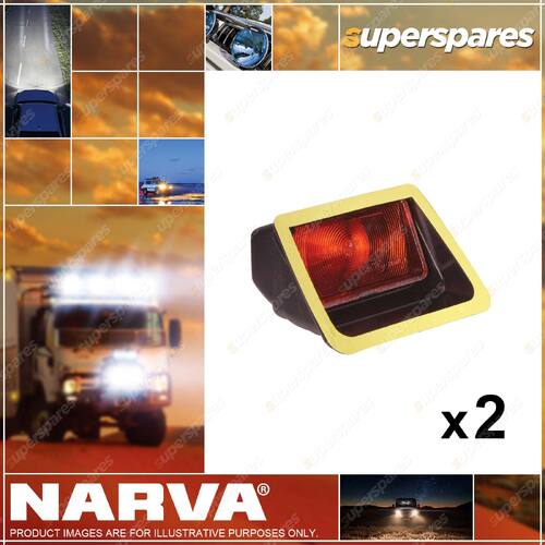 2 x Narva Universal High Level Brake Light fitted 12V Globe 2.3m Cable 84600