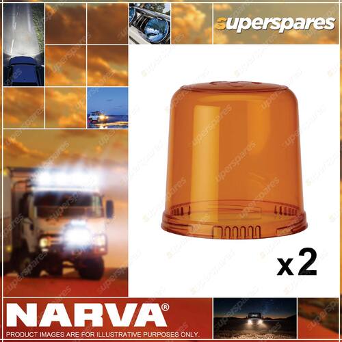 2 x Narva Optimax Beacon Amber To suit 85650 85652 85654 85658 Part NO.of 85691