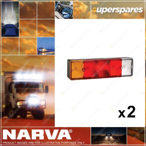 2 x Narva Lens To Suit 86480 86490 for Rear Combination Stop/Tail 86485