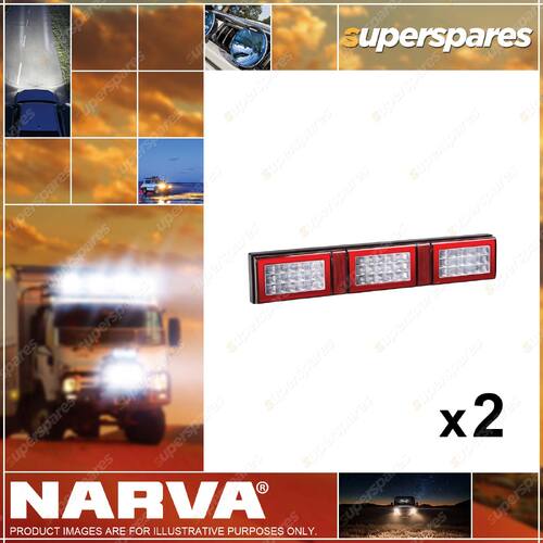 2 x Narva 9-33V LED Rear Direction Indicator Stop Reverse&Triple Tail Lamp 94958