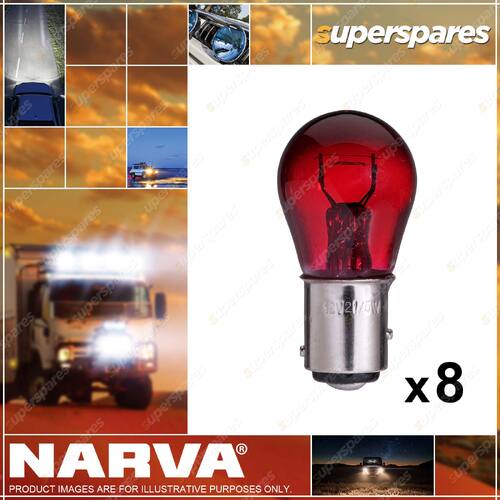 Narva Stop Tail and Indicator Globe Red 12V 21 5W 47387BL 4 x Blister Pack of 2