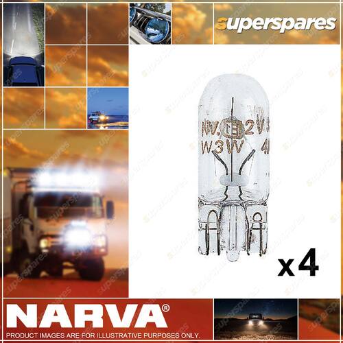 Narva Wedge Globe 12V 5W W2.1 x 9.5D T-10mm for - 2 x Blister Pack of 2