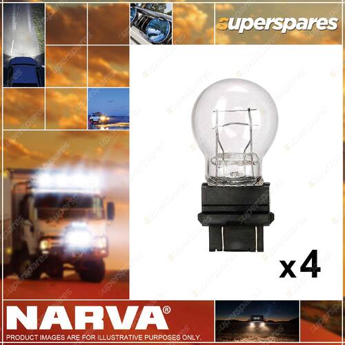 Narva 12V 27/7W W2.5 x 16Q P27/7W Wedge Globes 47557BL 2 x Blister Pack of 2