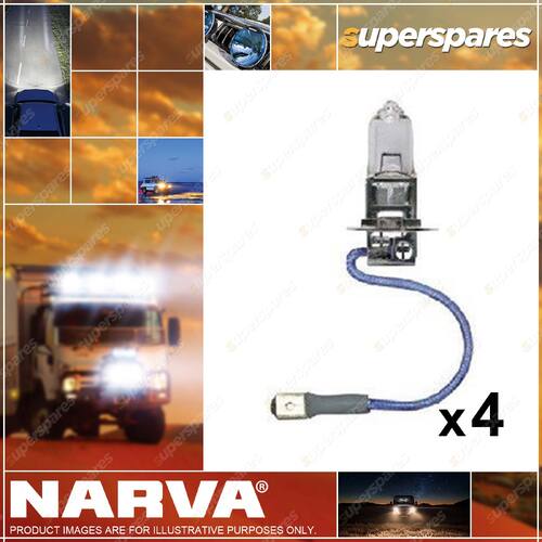 Narva 12V 35W Pk22S Halogen Headlight Globes 48315BL 4 x Blister Pack of 1