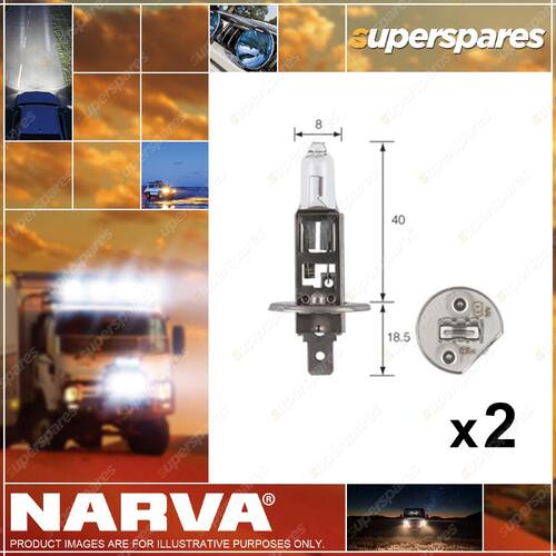 Narva 12V 100W Halogen Headlight Globes for Benz 48350BL 2 x Blister Pack of 1