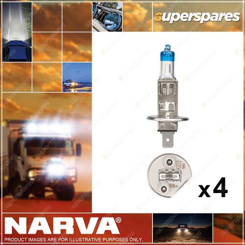 Narva 12V H1 55W Plus 120 Headlamp Light for BMW 48360BL 4 x Blister Pack of 1