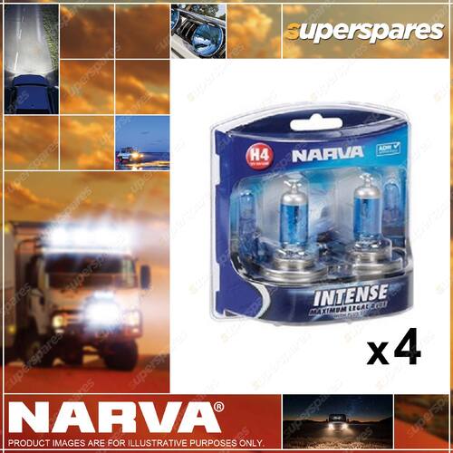 Narva H4 12V 60/55W Halogen Headlight Globes 48472BL2 2 x Blister Pack of 2