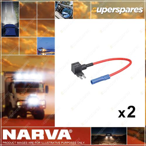 Narva Add A Circuit Twin Micro 2 Blade Fuse Holder 54415BL 2 x Blister Pack of 1