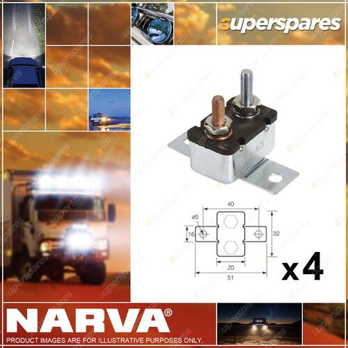 Narva 15 Amp Automatic Resetting Circuit Breaker 54615BL 4 x Blister Pack of 1