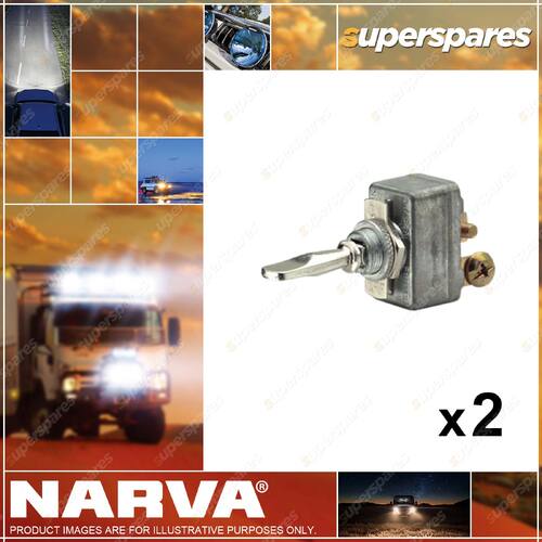 Narva Off/On HD Toggle Switch with Off/On Tab 60078BL 2 x Blister Pack of 1