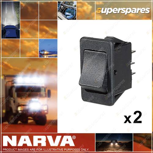 Narva On / On Rocker Switch Part NO.of 63012BL 2 x Blister Pack of 1