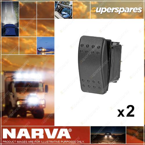 Narva On/On Sealed Rocker Switch Blister Pack 63104BL 2 x Blister Pack of 1