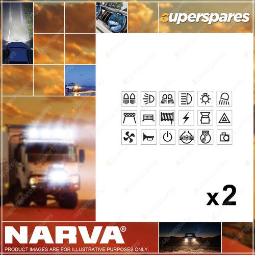 Narva 4WD Sticker Set from 50 popular 4WD symbols 63176BL 2 x Blister Pack of 1