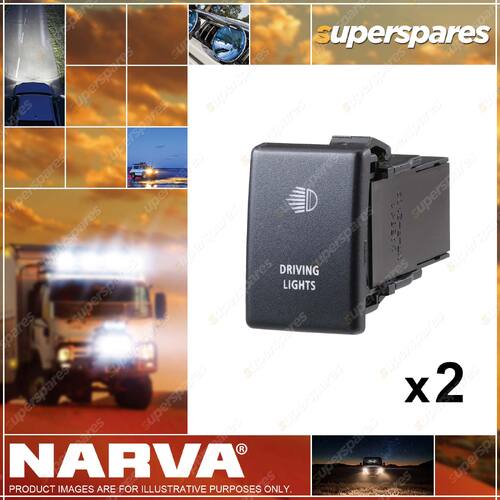 Narva Oe Style Driving Light Switch 34x22 63340BL 2 x Blister Pack of 1