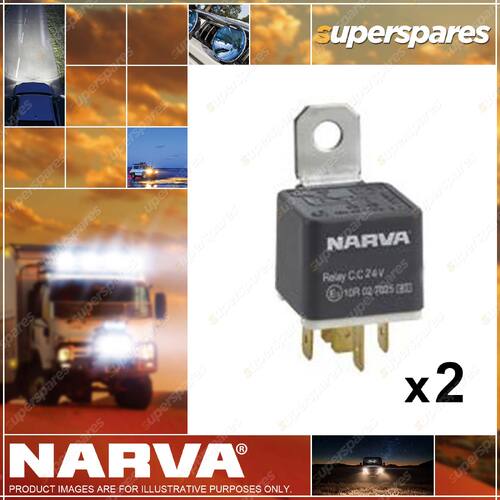 Narva 24 Volt Change Over Relay 5 Pin 30 / 20 Amp 68056BL 2 x Blister Pack of 1