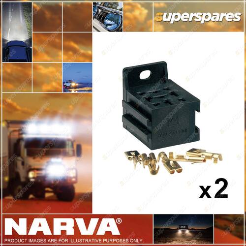 Narva Relay Connector Suits 4 and 5 Pin Relays 68084BL 2 x Blister Pack of 1