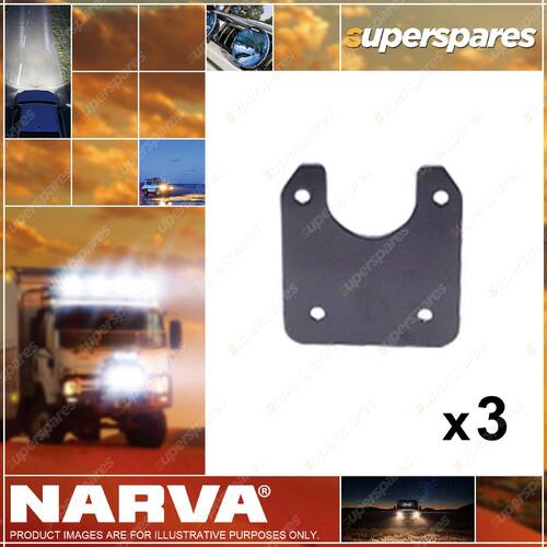 Narva Flat Bracket For Small Round Plastic Sockets 82305BL 3 x Blister Pack of 1