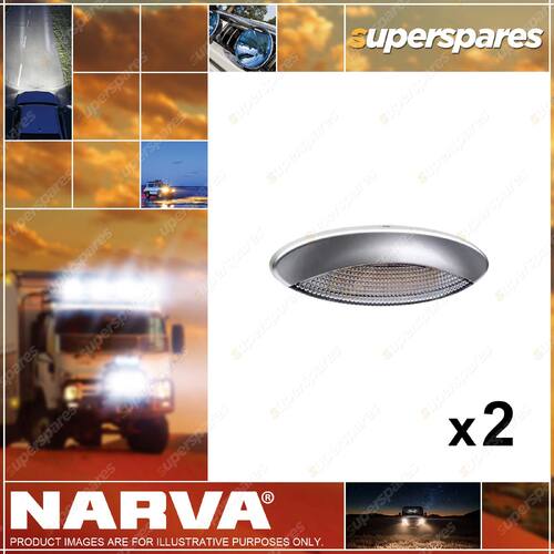 2 x Narva 9-33 Volt Led Awning Lamp Satin Housing Part NO.of 87780S