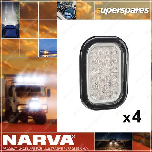 4 x Narva 9-33V Model 45 LED Rear Stop/Tail & Direction Indicator Lamp Red/Amber