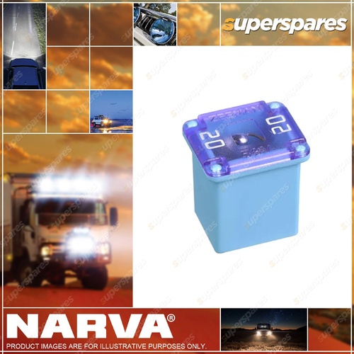 Narva Brand 20 Amp Blue LJC Fusible Link Electrical - Box Pack of 10