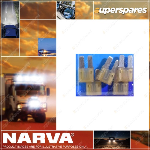 Narva 7.5 Amp 15 X 9mm Brown Colour Micro 2 Blade Fuse - Box Pack of 25