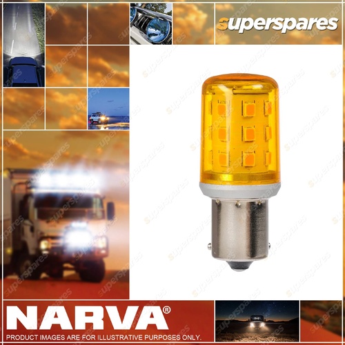 Narva 12 / 24V BAU15S Indicator LED Globes W canbus - Blister pack of 2