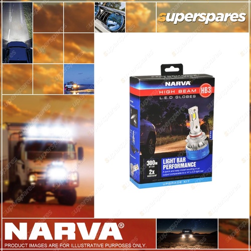 Narva HB3 12 / 24V High Beam Gen III High Beam LED Performance Globe Kit