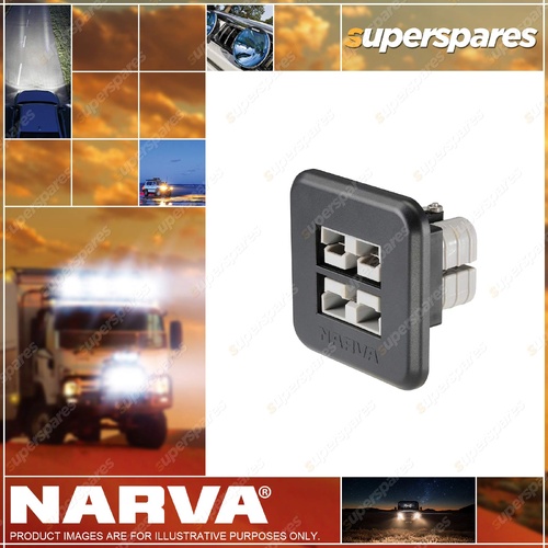 Narva Brand Heavy Duty Dual 50 Amp Connector Flush Mount 4WD Trailer Parts