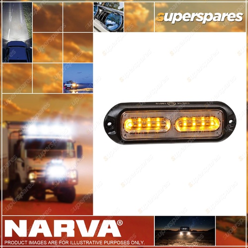 Narva 12 / 24V High Powered LED Self Contained Warning Light - Amber