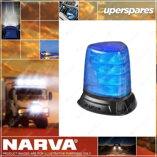 Narva 10 - 33V "Aerotech" Heavy Duty Tall Blue LED Strobe (Flange)