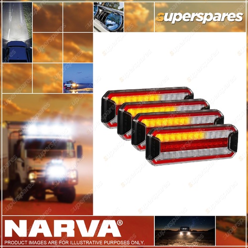 Narva 9-33V LED Rear Stop/Tail Derection Indicator Reverse Lamp Bulk Pack of 4