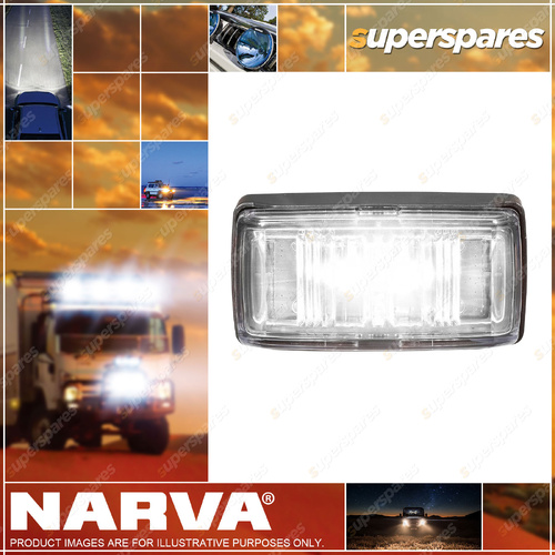 Narva 9-33V LED Front End Outline Marker - White With Black Base And 0.5M Cable