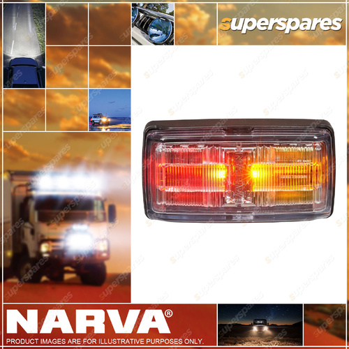 Narva 9-33V LED Side Marker/Indicator - Red/Amber/Amber Black Base 0.5M Cable