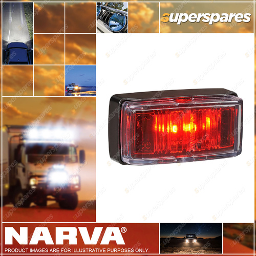 Narva Marker Light - Red With Black Deflector Base And 0.5M Cable