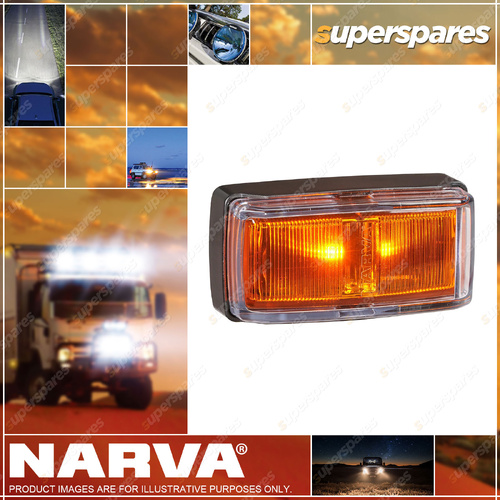 Narva LED Side Directional Indicator Amber W / Black Deflector Base & 0.5M Cable