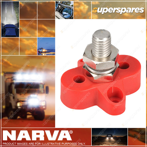 1 x Narva Positive Single Stud Distribution Post Electrical Terminal - M10