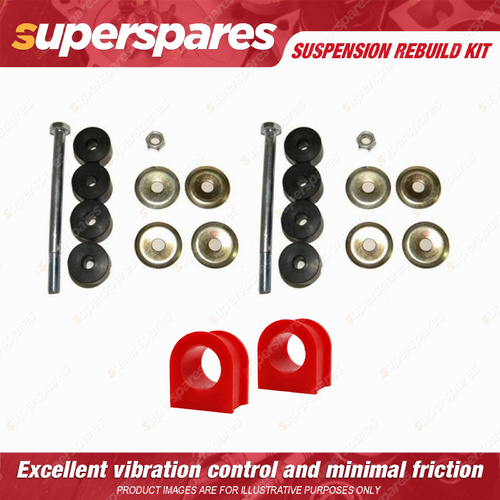 Front Sway Bar Link + 27mm Sway Mount Bushes kit for FORD LASER KC KE excl turbo