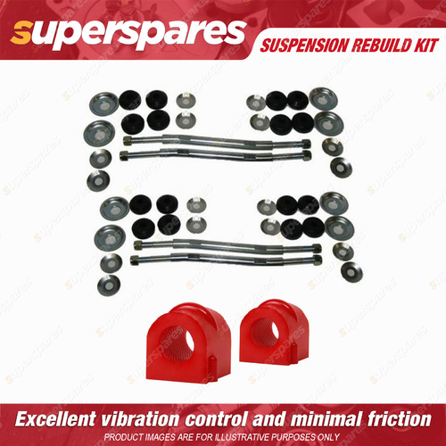 Front Sway Bar Link + 21mm Sway Mount Bushes Rebuild kit for HOLDEN STATESMAN VQ