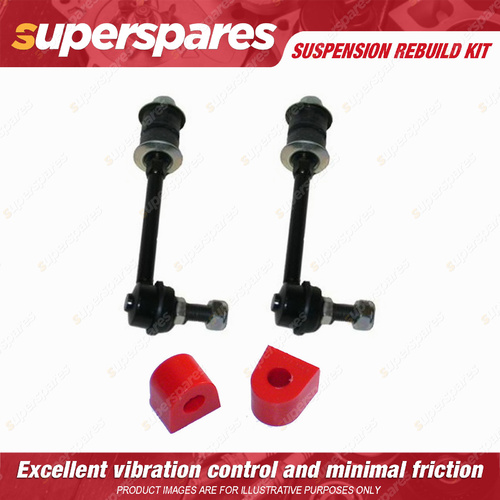 Front Sway Bar Link + 15mm Sway Mount Bushes kit for NISSAN PATROL GQ Y60