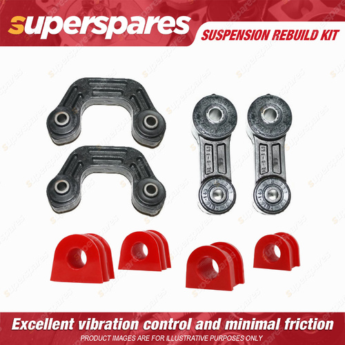 Front & Rear Sway Bar Link + Sway Mount Bushes kit for SUBARU IMPREZA GD GG