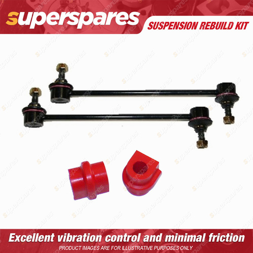 Front Sway Bar Link + 16mm Sway Mount Bushes Rebuild kit for HOLDEN BARINA TK