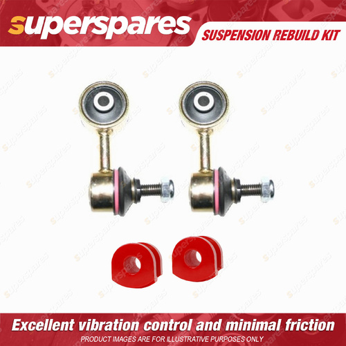 Front Sway Bar Link + 22.5mm Sway Mount Bushes Rebuild kit for BMW Z3 E36 E37