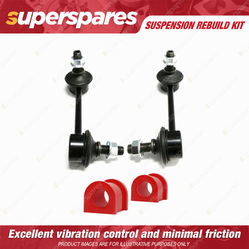 Front Sway Bar Link + 24mm Sway Mount Bushes Rebuild kit for MAZDA MX5 NC