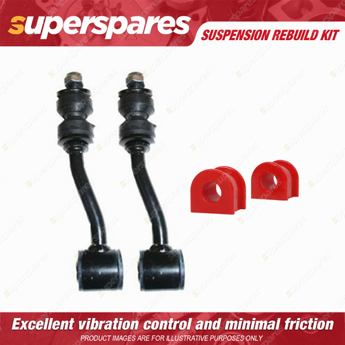 Front Sway Bar Link + 22mm Sway Mount Bushes Rebuild kit for JEEP CHEROKEE XJ