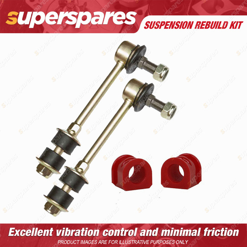 Front Sway Bar Link + 28mm Sway Mount Bushes Rebuild kit for ISUZU MU-X RF