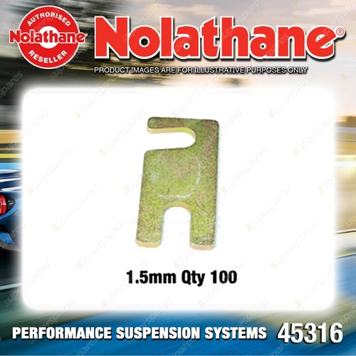 Nolathane Front Control arm upper alignment shims 45316 for Ford LTD DA DC DF DL