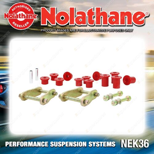 Nolathane Rear Spring Greasable Shackle and Bushing Kit for Foton Tunland P201