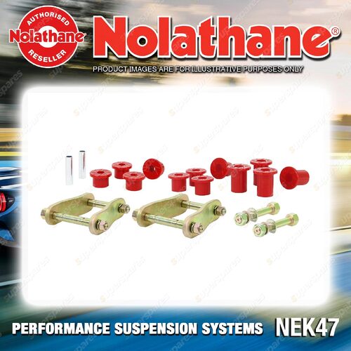 Rear Spring Greasable Shackle and Bushing Kit for Holden Colorado RC Rodeo RA