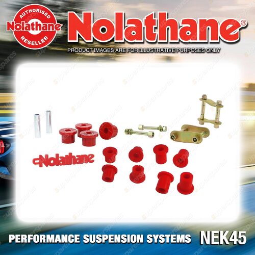 Nolathane Rear Spring Greasable Shackle and Bushing Kit for Mazda Bt-50 UN