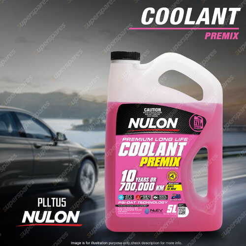 Nulon Pink Premium Long Life Coolant Premix 5L PLLTU5 Quality Guarantee